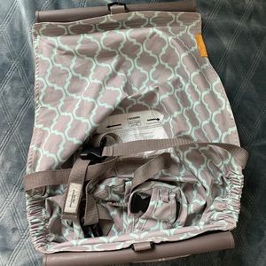 Gray & Turquoise Binxy Baby Shopping Cart Sling!